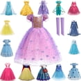 thumbnail image 2 of Disfraz de princesa para niñas, traje de fotografía de Encanto, Mirabel, Isabela, Rapunzel, Elsa, Cenicienta, Cosplay, vestido de carnaval Fivean unisex, 2 of 2