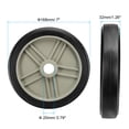 thumbnail image 2 of Unique Bargains 7" Air Compressor Wheel, Universal Air Compressor Replacement Part with 0.8" Hole, Beige, 2 of 5