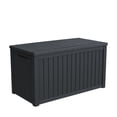 thumbnail image 2 of Alvantor Outdoor Storage Box Waterproof Resin Lockable Patio Deck Box Black, 180 Gallon, 2 of 5