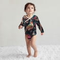 thumbnail image 4 of Xecao Colorful Rose Bird Print Baby unisex-baby Cotton Long-sleeve Bodysuits-3 Months, 4 of 6