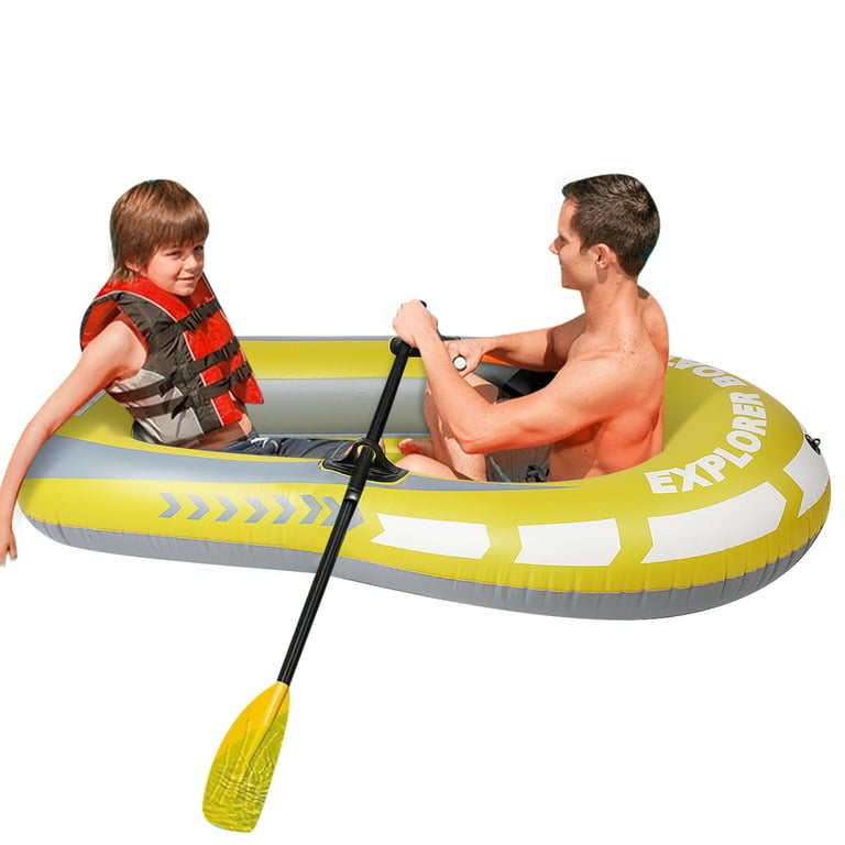 Person Child Inflatable Fishing Boat PVC Rowing Boats Carry, 47% OFF