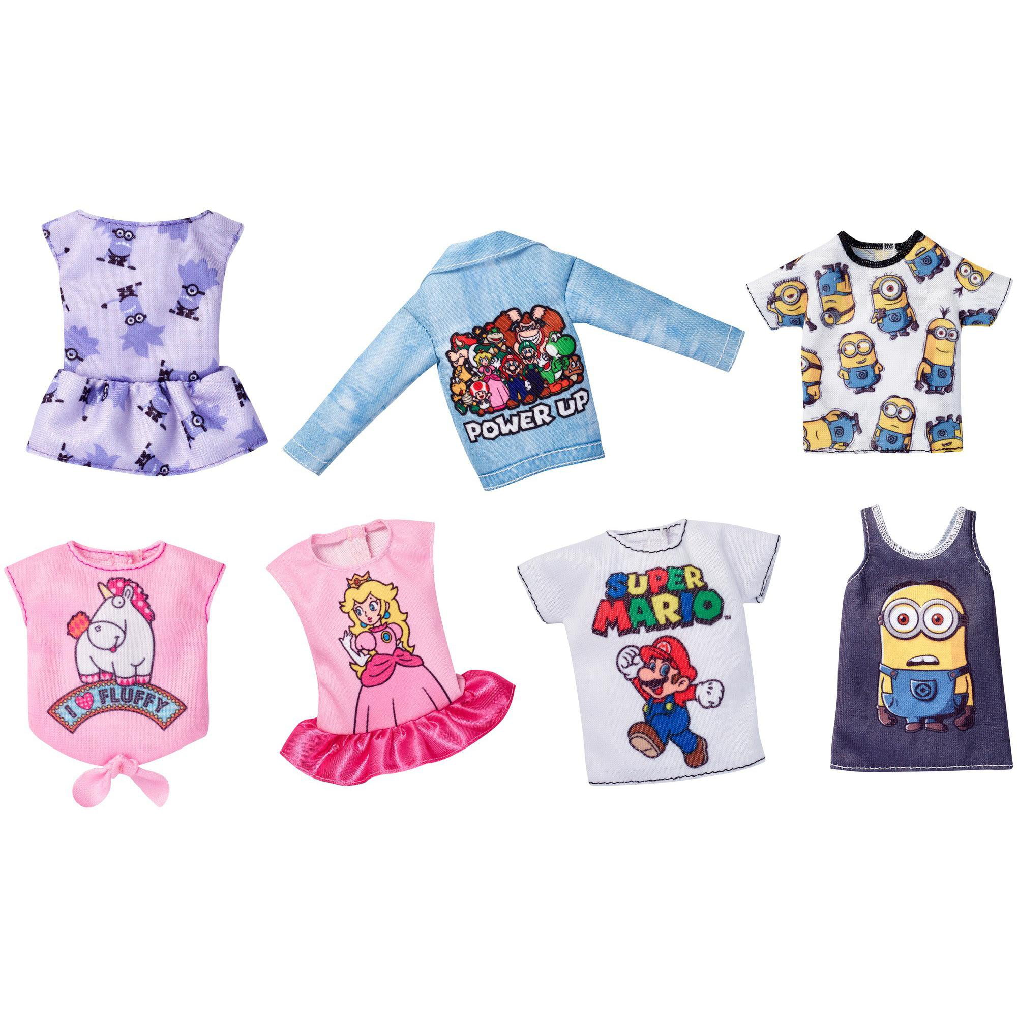2 Barbie Spongebob Patrick Shirts Mattel Licensed Clothes Fashion for sale online 