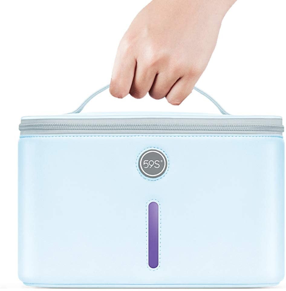 UV Light Sanitizer Box,Compact Sterilizing Bag for Mobile Phone,Glasses,Underwear,Beauty Tools Disinfection with Big Room 24 LEDs 59S P55