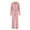 Pink, variant on MIUOWANP Two Piece Outfits for Women Women Solid Color Leisure Hood Sweater Athletic Wear Long Sleeves Suit
