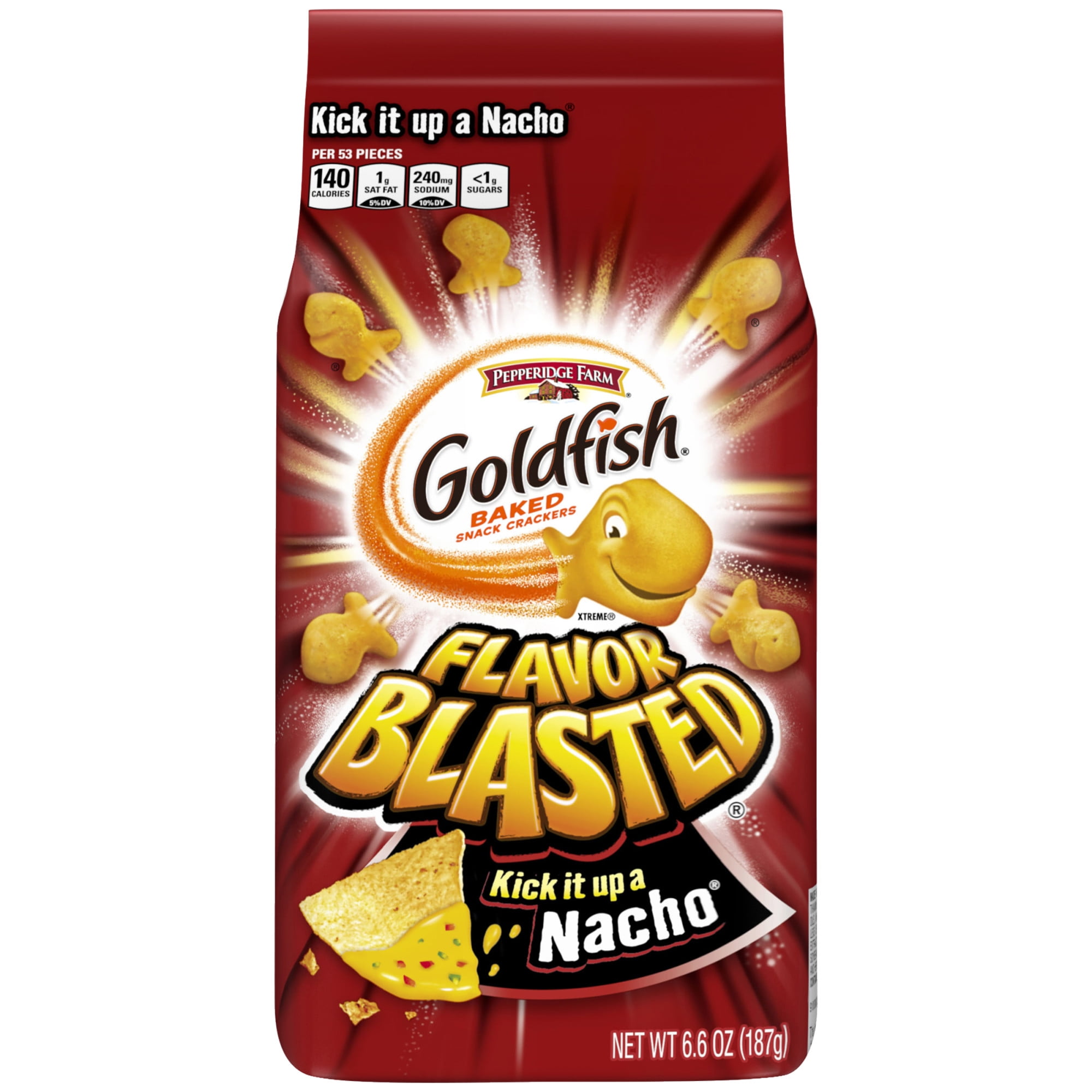 Pepperidge Farm Goldfish Flavor Blasted Kick It Up A Nacho Cheese Crackers 6 6 Oz Bag Walmart Com Pepperidge Farm Goldfish Flavor Blasted Kick It Up A Nacho Cheese Crackers 6 6 Oz Bag Walmart Com