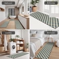 thumbnail image 5 of Navy and Beige Checkerboard Pattern Kitchen Rugs Sets Of 3,Kitchen Runner Rugs Non Skid Washable,Decorative Kitchen Floor Mats for Kitchen,Sink,Laundry,17"x30"+ 17"x47" + 17"x59", 5 of 6