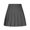 Gray, variant on Women Girls Short Skirts High Waist Pleated Skater Tennis Skirt Summer Solid Color Cotton Linen Skirt Anti-Exposure Safety A Line Mini Skirts