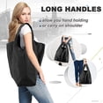thumbnail image 4 of 2 Pack Reusable Shopping Bags Foldable Large Grocery Bags with Attach Pocket Reusable Tote Bags Machine Washable for Kitchen Shopping, 4 of 9