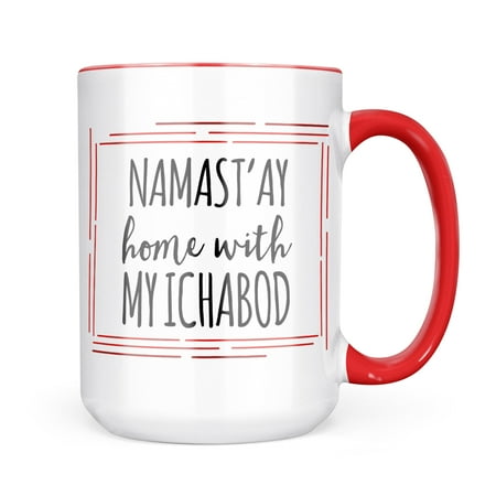 

Neonblond Namast ay Home With My Ichabod Simple Sayings Mug gift for Coffee Tea lovers