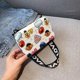thumbnail image 5 of Bolsa Bolso bandolera de equipaje de moda Bolsos de hombro de dibujos animados de cuero para mujer (Blanco) JShteea Para Estrenar, 5 of 7