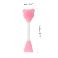 thumbnail image 4 of Unique Bargains 2 Pcs Smooth Facial Mask Brush Fan-shaped Light Pink, 4 of 5