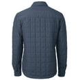 thumbnail image 3 of Men's Cutter & Buck  Anthracite UTSA Roadrunners  Rainier PrimaLoft Eco Insulated Quilted Button-Up Shacket, 3 of 3