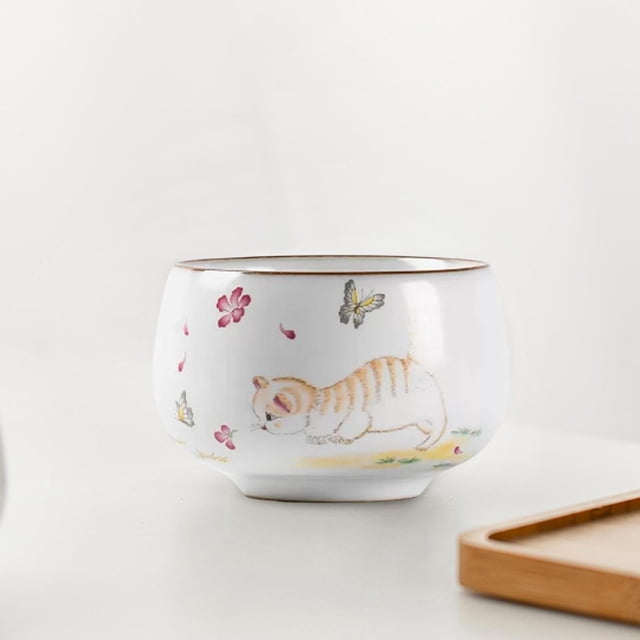 Taza de té de cerámica creativa, herramienta de té, hermosas teteras de cerámica para el hogar, juego de tazas de café para cocina, hogar, estilo A perfecl pequeña taza de té