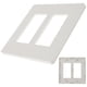 thumbnail image 4 of BRIGHTFUFU Placa de pared sin tornillo 2 Cubierta de placa de placa de placa de cubierta eléctrica de salida de pandilla, 4 of 7