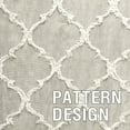 thumbnail image 6 of PrimeBeau Embroidery Linen Lantern Light Filtering Privacy Sheer Curtains (Pair of 2, 52" x 63" inch, Natural), 6 of 7