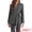 Dark Gray, variant on DARING DIVA Women's Belted Lapel Long Sleeve Work Office Wrap Blazer Jacket XS Dark Gray