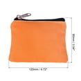 thumbnail image 2 of 5" x 4" Coin Purse Pouch, 2 Pcs Change Purses Small Organizer Bags with Zipper Canvas for Home, Orange/Peach Pink, 2 of 6