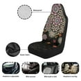 thumbnail image 6 of Yuyamidu Boho Mandala Flower Car Seat Covers Waterproof Auto Seat Cover Fashion Custom Auto Interior Accessories 2 Pcs Set, Easy to Install, 6 of 7