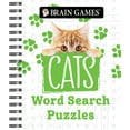 thumbnail image 1 of Pre-Owned Brain Games - Cats Word Search Puzzles (Spiral-bound) 1645586332 9781645586333, 1 of 2