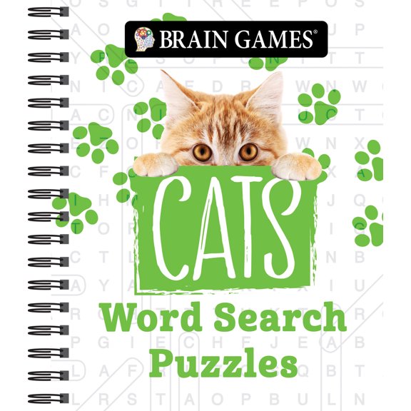 Pre-Owned Brain Games - Cats Word Search Puzzles (Spiral-bound) 1645586332 9781645586333