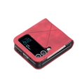 thumbnail image 2 of Allytech Compatible with Samsung Galaxy Z Flip 4 5G Case 2022, Lightweight PU Leather Full Protection Anti-Shock Non-Slip Folio Case for Galaxy Z Flip4 5G 2022, Red, 2 of 6