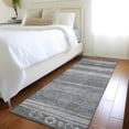 thumbnail image 4 of Dalyn Rugs Machine Washable Indoor/Outdoor Chantille Gray 2'3" x 7'6" Runner Rug, 4 of 7