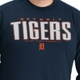thumbnail image 5 of Men's G-III Sports by Carl Banks Navy Detroit Tigers Adaptive Long Sleeve T-Shirt, 5 of 6