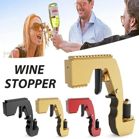 

Jytue Champagne Wine Sprayer Squirt Gun Dispenser Easy Clean Humanized Beer Bottle Vacuum Stopper Corkscrew Practical Tool Kitchen Party Accessories