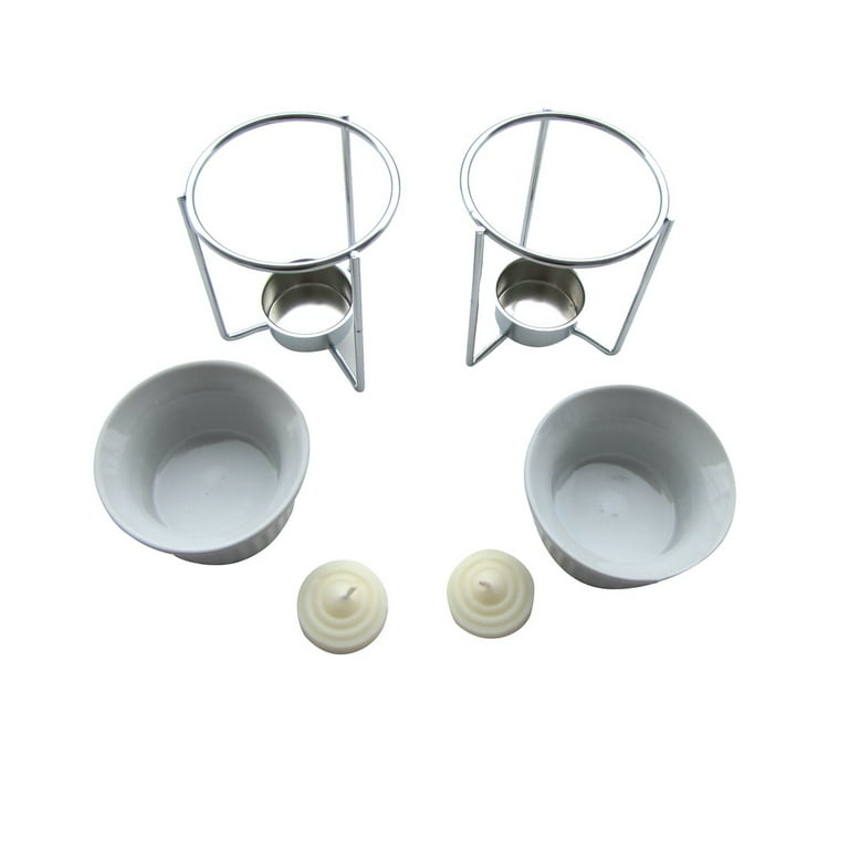 White Ceramic Table Seafood Butter Warmer Dish Set Candle Holder Kitchen Ramekin White Ceramic Table Seafood Butter Warmer Dish Set Candle Holder Kitchen Ramekin