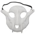 thumbnail image 1 of Máscara decorativa de Halloween con forma de calavera de oveja, hecha de espuma de poliuretano (beige)., 1 of 8