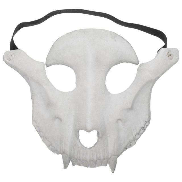 Máscara decorativa de Halloween con forma de calavera de oveja, hecha de espuma de poliuretano (beige).