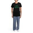thumbnail image 4 of CafePress - I Shamrock Shenanigans Women's Dark Pajamas - Women's Short Sleeve Print T-Shirt and Pants Dark Cotton Pajama Set, 4 of 7