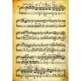 thumbnail image 2 of Vintage Dirty Music Sheet Wall Mural Decal by Wallmonkeys Vinyl Peel and Stick Graphic (36 in H x 25 in W), 2 of 4