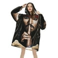 thumbnail image 4 of Unisex Adults Johnny Depp 20 Oversized Wearable Soft Fleece Blanket Hoodie Hooded Pullover Sweatshirt with Large Pocket For Men Women, 4 of 9