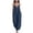 Navy, variant on Jumpsuits for Women Deep V Neck Zip Up Spaghetti Strap Loose Fit Overalls Wide Leg Casual Summer Jumpsuit with Pockets Pink XL
