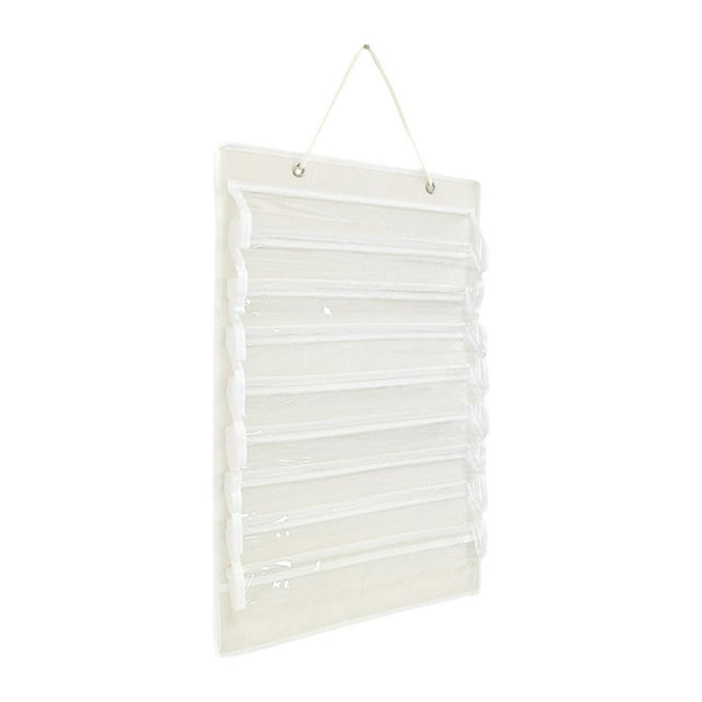 koolsoo Karate Belt Organizer Lightweight Felt Portable Dustproof Karate Belt Holder White