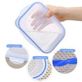 thumbnail image 3 of transemion 3pcs Food Storage Container with Lids Rectangular Plastic Lunch Box Stackable Microwave Kitchen Meal Container, 3 of 9
