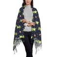 thumbnail image 2 of Sikiie Dinosaur Astronaut Shawl Wraps Big Scarf Tassel Fall Winter Thick Scarf Warm Shawl Women Fall Gifts, 2 of 8