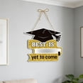 thumbnail image 6 of 1pc Graduation Welcome Sign Door Hanging Sign, Black and Gold Graduation Party Decoration, Class of 2026 Party Decor with Hemp Rope, Thick Cardboard for Classroom Dorm Venue, 6 of 6