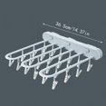 thumbnail image 2 of Hole Wall Mounted Sock Drying Artifact Folding Hanging Rotating Clothes Rack Pole Balcony Toilet Cool Multi Function Clip, 2 of 8