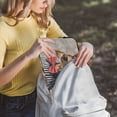 thumbnail image 5 of FORMRS 15"-15.6" Laptop Sleeve Protective Case Soft Carrying Quilted Computer Bag Cover, Gray Dog Artist, 5 of 7