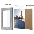 thumbnail image 3 of Joveco 5" x 7" Handcrafted Solid Wooden Photo Frame Set of 2,  Farmhouse Picture Frame Wall Decor for Wall Mounted and Tabletop, Gray and Brown, 3 of 8