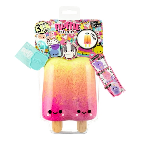 Fluffie Stuffiez Ice Pops Small Collectible Plush - Surprise Reveal, Huggable Play Fidget Soft Fluff