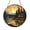 Stained Glass 5.9 Inch, variant on Peaceful Sunset Scene Stained Glass Style Suncatcher, Window Hanging with Vintage Landscape Design