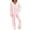 Pink 2 pieces outfits, variant on Usmixi Holiday Lounge Set for Women Womens Fleece 2 Piece Outfits Winter Cozy Plush Long Sleeve Tops and Baggy High Waist Pants Pajamas Set Casual Solid Homewear Loungewear Sets up to 60% off