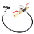 thumbnail image 2 of Adaptador de manguera de 24 pulgadas con válvula doble para llenado de CO2 con manómetro de 3000 psi para tanque Sodastream G1/2, 2 of 12