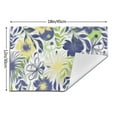 thumbnail image 3 of YFYANG Washable Heat-Resistant Placemats, 70% PVC/30% Polyester, Abstract Flower Art Pattern Kitchen Table Mat, 12" x 18" 4 Pcs, 3 of 6