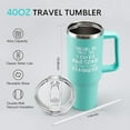 thumbnail image 2 of Inspirational Gifts for Women, Sometimes You Forget You''re Awesome 40 oz Tumbler with Handle and Straw, Birthday Gifts for Her Girlfriend Sister - Green, 2 of 6
