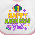 thumbnail image 4 of Inktastic Happy Mardi Gras Y'all with Crown Boys or Girls Baby Bib, 4 of 4