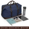 thumbnail image 3 of S-ZONE Duffle Bag for Travel Canvas Duffel Bag Carry on Weekender Bag for Men, 3 of 6
